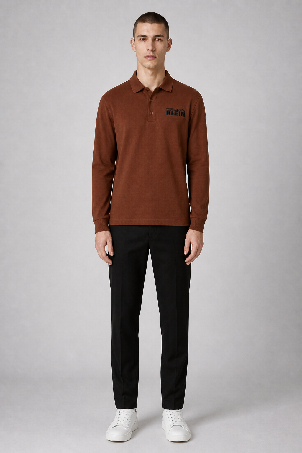Calvin Klein Langarm-Polo